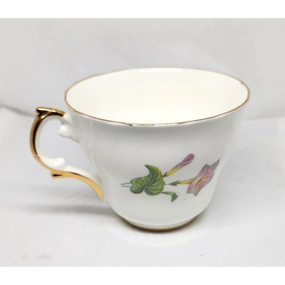 Regency Genuine Bone China Gold Trim Teacup: Rare Collectible Floral Design - Picture 4 of 14